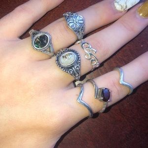 Silver Multi-Size Rings